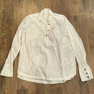 Maeve Woman’s White Button Down Size Extra Large
